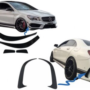 Bumper Splitters Fins Aero Side Vent Canards suitable for Mercedes CLA W117 C117 X117 (2013-2016) CLA45 Design