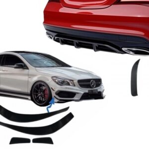 Bumper Splitters Fins Side Vent Flaps Flics suitable for Mercedes CLA W117 C117 X117 (2013-2018) CLA45 Design