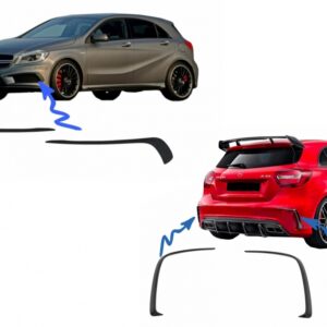 Bumpers Splitters Fins Aero suitable for Mercedes A-Class W176 A45 (2012-2018) Aero Edition Look