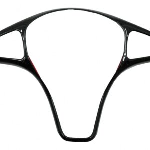 Car Steering Wheel Button Trim Frame Cover suitable for Mercedes C-Class W205 S205 (2014-2017) E-Class W213 (2016-2017) GLC-Class X253 (2016-2017) Piano Black