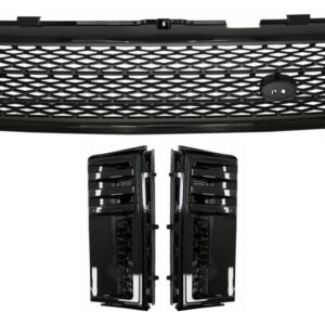 Central Grille and Side Vents Assembly suitable for Land Range Rover Vogue III L322 (2006-2009) Black Grey Autobiography Supercharged Edition
