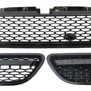 Central Grille and Side Vents Assembly suitable for Land Rover Range Rover Sport (2005-2008) L320 Autobiography Look All Black Edition