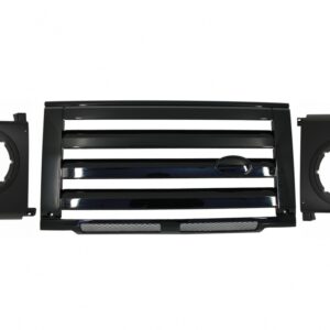 Central Grille & Headlights Covers Assembly suitable for Land Rover Defender L316 (1990-2016) Piano Black