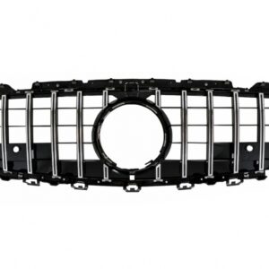 Central Grille Suitable for Mercedes CLS-Class C257 (2018-up) GTR Design Black Chrome