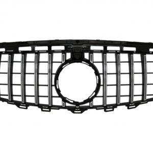 Central Grille suitable for Mercedes E-Class W213 S213 C238 A238 (2016-2019) GT-R Panamericana Design Black Chrome