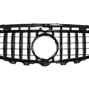 Central Grille suitable for Mercedes E-Class W213 S213 C238 A238 (2016-2019) GT-R Panamericana Design Black