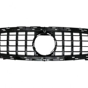 Central Grille suitable for Mercedes E-Class Facelift W213 S213 C238 A238 Sport Line (2020-Up) GT-R Panamericana Design Black