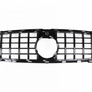 Central Grille suitable for Mercedes E-Class Facelift W213 S213 C238 A238 Sport Line (2020-2023) GT-R Panamericana Design Black