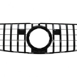 Central Grille suitable for Mercedes GLS X166 Facelift (2016-2018) GTR Design Black