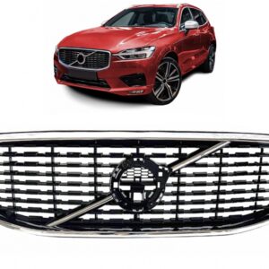 Central Grille suitable for Volvo XC60 II (2017-2021) Glossy Black