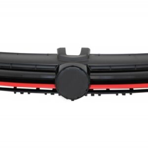 Central Grille suitable for VW Golf VII 7 5G (2013-2017) GTI R-Line Design Red Insertions