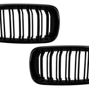 Central Grilles Kidney suitable for BMW X5 F15 X6 F16 (2014-2018) X5M X6M Double Stripe Design M-Package Sport