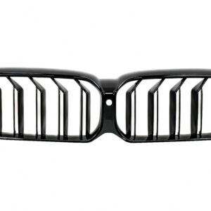 Central Kidney Grille suitable for BMW 5 Series G30 G31 LCI (07.2020-2023) Double Stripe Design Piano Black