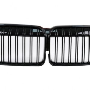 Central Kidney Grille suitable for BMW 7 Series G11 G12 LCI (2020-up) Double Stripe M Design Piano Black