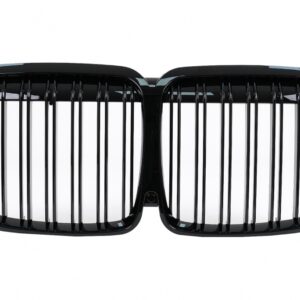 Central Kidney Grille suitable for BMW X7 G07 (2018-2022) Double Stripe M Design Piano Black