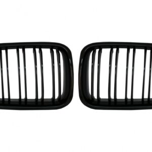 Central Kidney Grilles suitable for BMW 3 Series E46 Non Facelift (1998-09.2001) Double Stripe M Design Piano Black