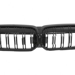 Central Kidney Grilles suitable for BMW 3 Series G20 Sedan G21 Touring LCI (2023-2025) Double Stripe M Design Piano Black