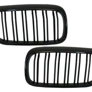 Central Kidney Grilles suitable for BMW 5 Series G30 G31 Sedan Touring (2017-2019) Double Stripe M Design Piano Black