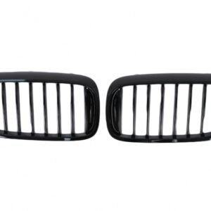 Central Kidney Grilles suitable for BMW 5 Series G30 G31 Sedan Touring (2017-2019) Glossy Black
