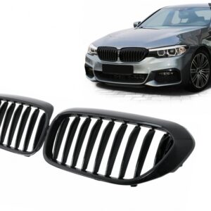Central Kidney Grilles suitable for BMW 5 Series G30 G31 Sedan Touring (2017-2020) Piano Black