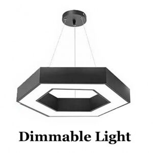 Chandelier Hollow Hexagon HoneyComb Ceiling Light System 6500K Diameter 60cm Dimmable