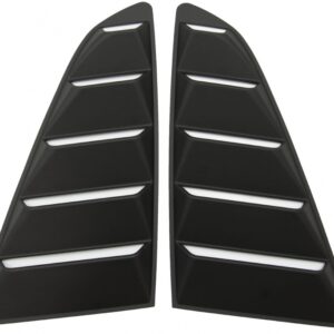 Classic Quarter Side Window Louvers suitable for Ford Mustang Mk6 VI Sixth Generation (2015-2019) Matte Black