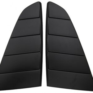 Classic Quarter Side Window Louvers suitable for Ford Mustang Mk6 VI Sixth Generation (2015-2019) Matte Black PFT Design