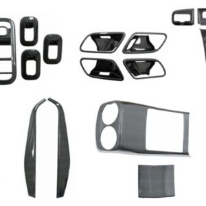 Complet Kit Interior Frames Decorative suitable for Mercedes A W177 V177 (2018-up) with Rear Armrest Box Air Outlet Trim Cover Carbon Film