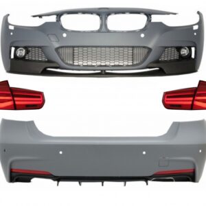 Complete Body Kit suitable for BMW 3 Series F30 (2011-2019) with LED Taillights Dynamic Sequential Turning Light M-Performance Design