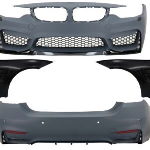 Complete Body Kit suitable for BMW 4 Series F32 F33 Coupe Cabrio (2013-02.2017) with Front Fenders Black M4 Design