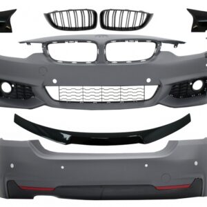 Complete Body Kit suitable for BMW 4 Series F32 Coupe (2013-up) Trunk Spoiler with Central grilles and Mirror Covers Sport Design