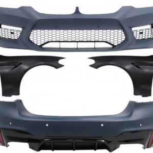 Complete Body Kit suitable for BMW 5 Series G30 (2017-2019) Limousine with Front Fenders Black M5 Design