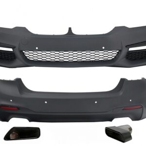 Complete Body Kit suitable for BMW 5 Series G30 (2017-2019) with Exhaust Muffler Tips M-Tech Design Without Distronic