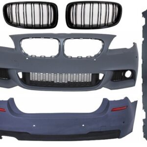 Complete Body Kit suitable for BMW F11 (2010-2014) Central Grilles Kidney Double Stripe M Design Piano Black