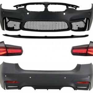 Complete Body Kit suitable for BMW F30 (2011-2019) with LED Taillights Dynamic Sequential Turning Light EVO II M3 CS Style Without Fog Lamps