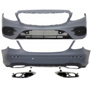 Complete Body Kit suitable for Mercedes E-Class W213 (2016-2019) with Exhaust Muffler Tips E43 E53 Design Sport Line Design