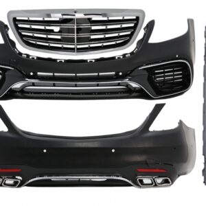 Complete Body Kit suitable for Mercedes S-Class W222 Facelift (2013-06.2017) S63 Design With Central Grille Chrome