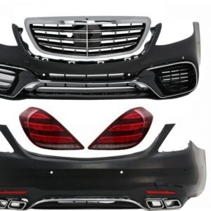 Complete Body Kit suitable for Mercedes S-Class W222 (2013-2017) Facelift S63 Design and Taillights Full LED with Sequential Dynamic Turning Lights