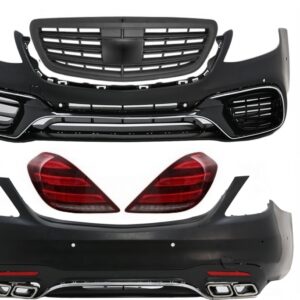 Complete Body Kit suitable for Mercedes S-Class W222 (2013-06.2017) Facelift S63 Design and Taillights Full LED with Sequential Dynamic Turning Lights