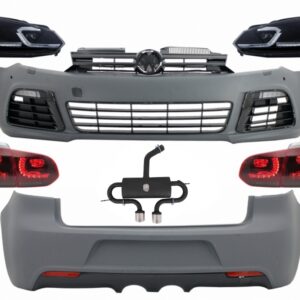 Complete Body Kit suitable for VW Golf VI 6 MK6 (2008-2013) R20 Design Exhaust System Catback Muffler