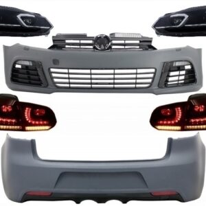 Complete Body Kit suitable for VW Golf VI 6 MK6 (2008-2013) R20 Design with Headlights LED and Taillights Dynamic Turning Light