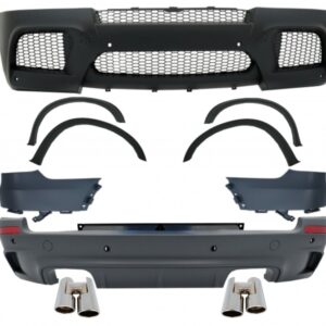 Complete Body Kit with Exhaust Muffler Tips Chrome suitable for BMW X5 E70 (2007-2013) X5M M Design