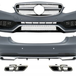 Complete Body Kit with Exhaust Tips suitable for Mercedes E-Class W212 Facelift (2013-2016) E63 Design