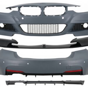Complete Body Kit with Front Spoiler Splitter and Diffuser suitable for BMW 3 Series F30 (2011-2019) M-Performance Design Carbon