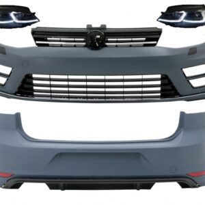 Complete Body Kit with G7.5 Look LED Headlights Bi-Xenon Look Sequential Dynamic Turning Lights suitable for VW Golf 7 VII (11/2012-07/2017) R Design