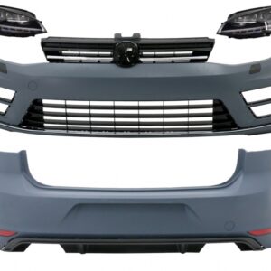 Complete Body Kit with Headlights LED Dynamic Sequential Turning Lights suitable for VW Golf 7 VII (11/2012-07/2017) R Design