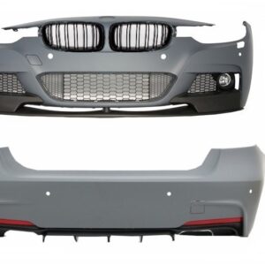Complete Body Kit with Kidney Grilles suitable for BMW 3 Series F30 (2011-2019) M-Performance Design With Double Version Air Diffuser