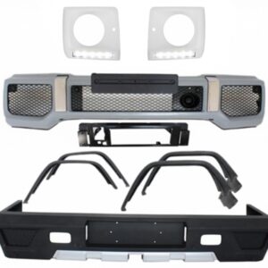 Complete Body Kit with LED DRL Headlights Covers suitable for Mercedes G-Class W463 (1989-2017) G63 G65 Design