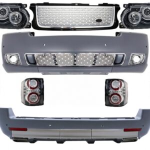 Complete Conversion Autobiography Design Body Kit suitable for Land Range Rover Vogue L322 (2002-2012) Retrofit to Facelift Black Silver Grille Edition 2010+