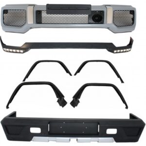 Complete Conversion Body Kit with Spoiler LED DRL Extension suitable for Mercedes G-Class W463 (1989-2017) G63 G65 Design